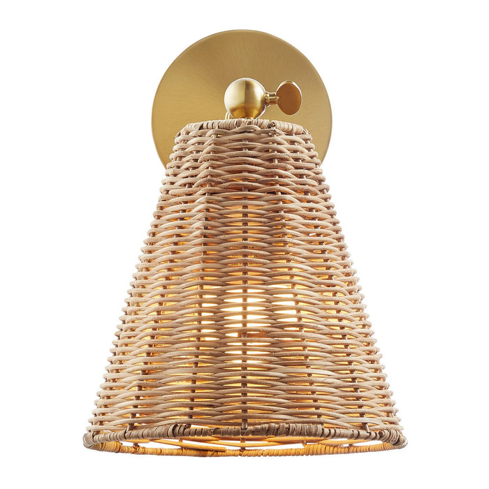 Meridian - M90118NB - One Light Wall Sconce - Natural Brass