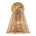 Meridian - M90118NB - One Light Wall Sconce - Natural Brass