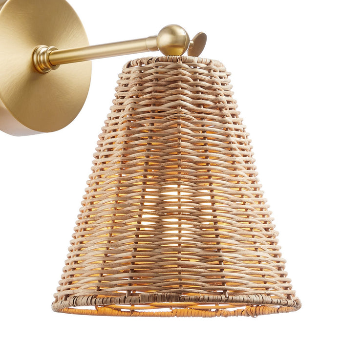 Meridian - M90118NB - One Light Wall Sconce - Natural Brass