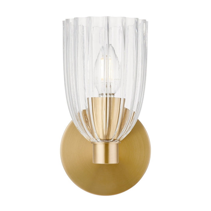 Meridian - M90120NB - One Light Wall Sconce - Natural Brass