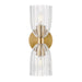 Meridian - M90121NB - Two Light Wall Sconce - Natural Brass