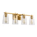 Visual Comfort Studio - VS24304BBS - Four Light Vanity - Mercer - Burnished Brass