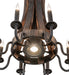 Meyda Tiffany - 270083 - Nine Light Chandelier - Barrel Stave - Costello Black/Charred Wood