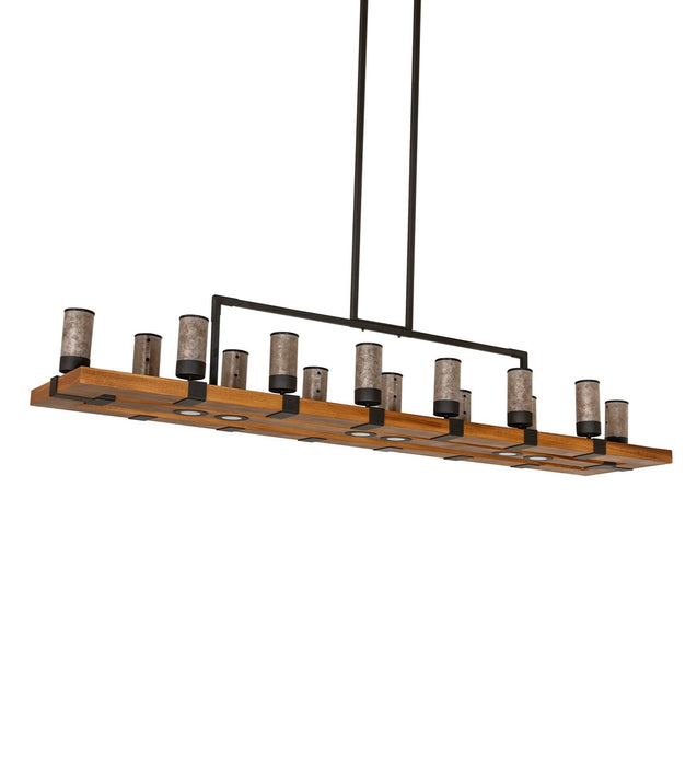 Meyda Tiffany - 273230 - 14 Light Chandelier - Grand Terrace - Oil Rubbed Bronze/English Chestnut