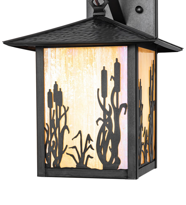 Meyda Tiffany - 273847 - One Light Wall Sconce - Reeds & Cattails - Black Patina