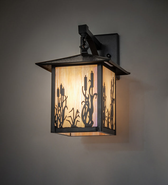 Meyda Tiffany - 273847 - One Light Wall Sconce - Reeds & Cattails - Black Patina