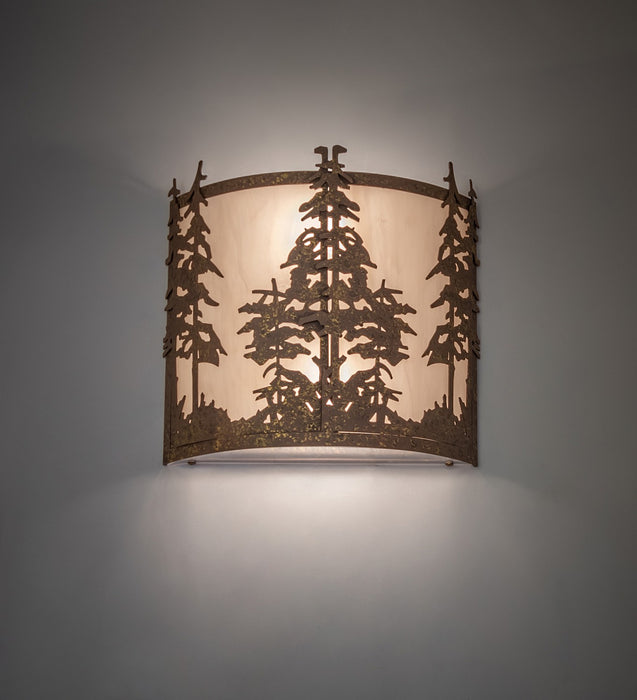 Meyda Tiffany - 274298 - Two Light Wall Sconce - Tall Pines - Pompeii Gold