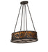 Meyda Tiffany - 275042 - Eight Light Pendant - Pinecone - Oil Rubbed Bronze