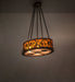 Meyda Tiffany - 275042 - Eight Light Pendant - Pinecone - Oil Rubbed Bronze