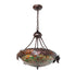 Meyda Tiffany - 275335 - Three Light Pendant - Greenbriar Oak