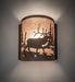 Meyda Tiffany - 277543 - One Light Wall Sconce - Elk At Lake - Driftwood Brown