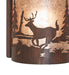 Meyda Tiffany - 277544 - One Light Wall Sconce - Deer At Lake - Driftwood Brown