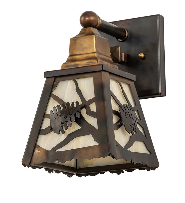 Meyda Tiffany - 277793 - One Light Wall Sconce - Spruce Pine - Dark Burnished Antique Copper