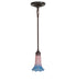 Meyda Tiffany - 278286 - One Light Mini Pendant - Pink/Blue Tiffany Pond Lily