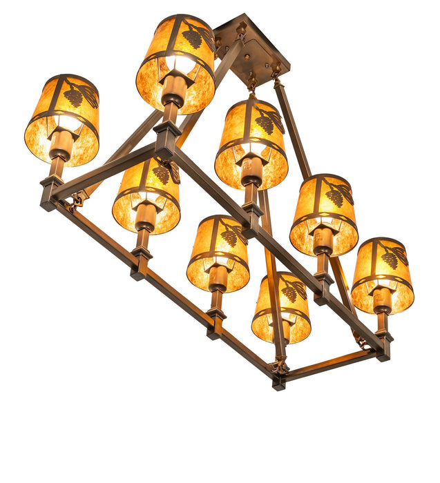 Meyda Tiffany - 279197 - Eight Light Chandelier - Balsam Pine - Antique Copper