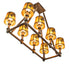 Meyda Tiffany - 279197 - Eight Light Chandelier - Balsam Pine - Antique Copper