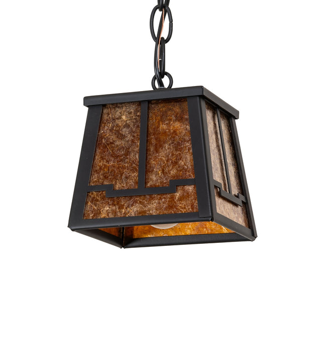 Meyda Tiffany - 279482 - One Light Mini Pendant - Valley View - Flat Black