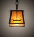 Meyda Tiffany - 279482 - One Light Mini Pendant - Valley View - Flat Black