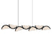 CWI Lighting - 1715P54-7-101 - LED Chandelier - Moon - Black