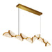 CWI Lighting - 1715P70-10-624 - LED Chandelier - Moon - Brass