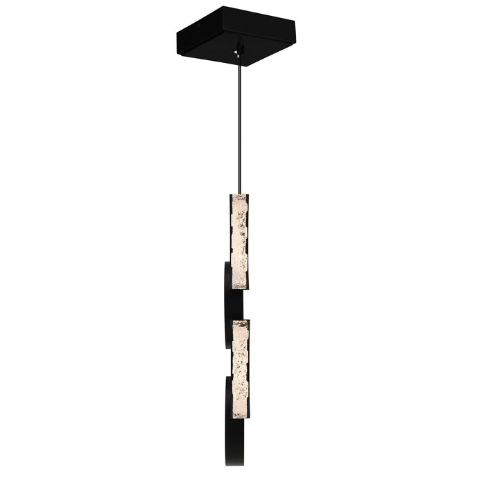 CWI Lighting - 1715P8-4-101 - LED Mini Pendant - Moon - Black