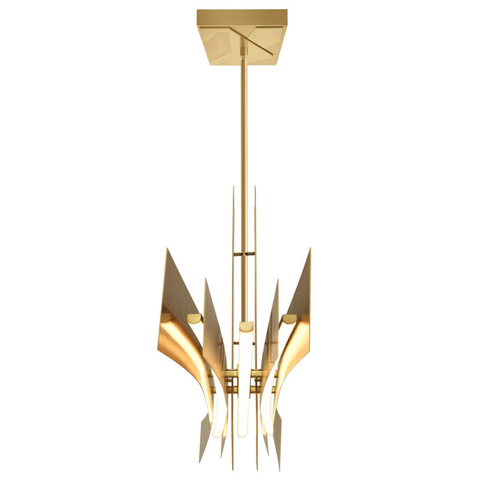 CWI Lighting - 1717P50-624 - LED Chandelier - Solara - Brass