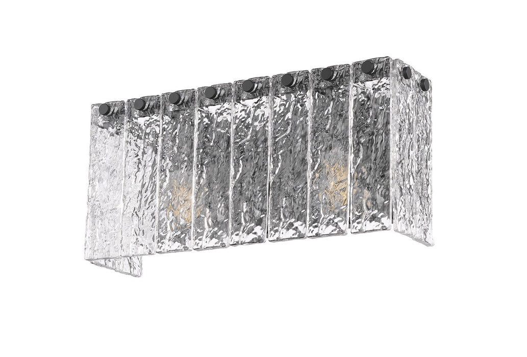 Z-Lite - 1943-2V-MB - Two Light Vanity - Glacier - Matte Black