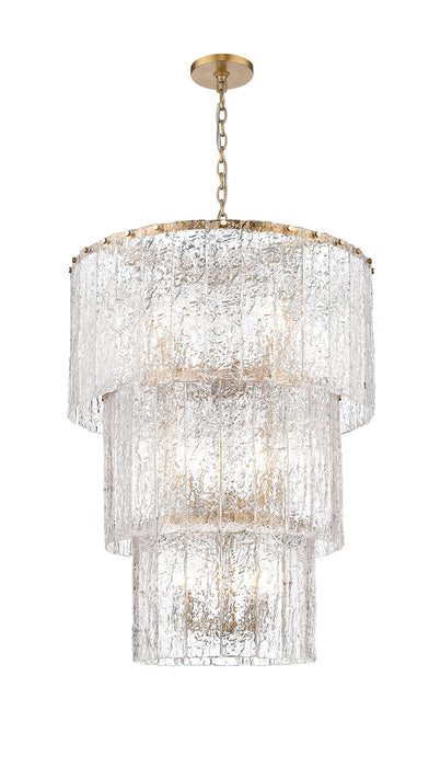 Z-Lite - 1943-36MGLD - 12 Light Chandelier - Glacier - Modern Gold