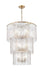 Z-Lite - 1943-36MGLD - 12 Light Chandelier - Glacier - Modern Gold