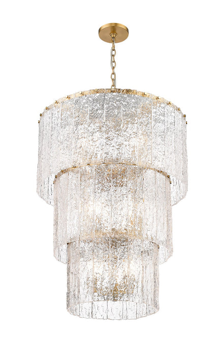 Z-Lite - 1943-36MGLD - 12 Light Chandelier - Glacier - Modern Gold