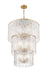 Z-Lite - 1943-36MGLD - 12 Light Chandelier - Glacier - Modern Gold
