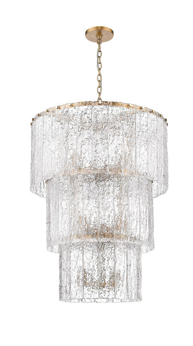 Z-Lite - 1943-36MGLD - 12 Light Chandelier - Glacier - Modern Gold
