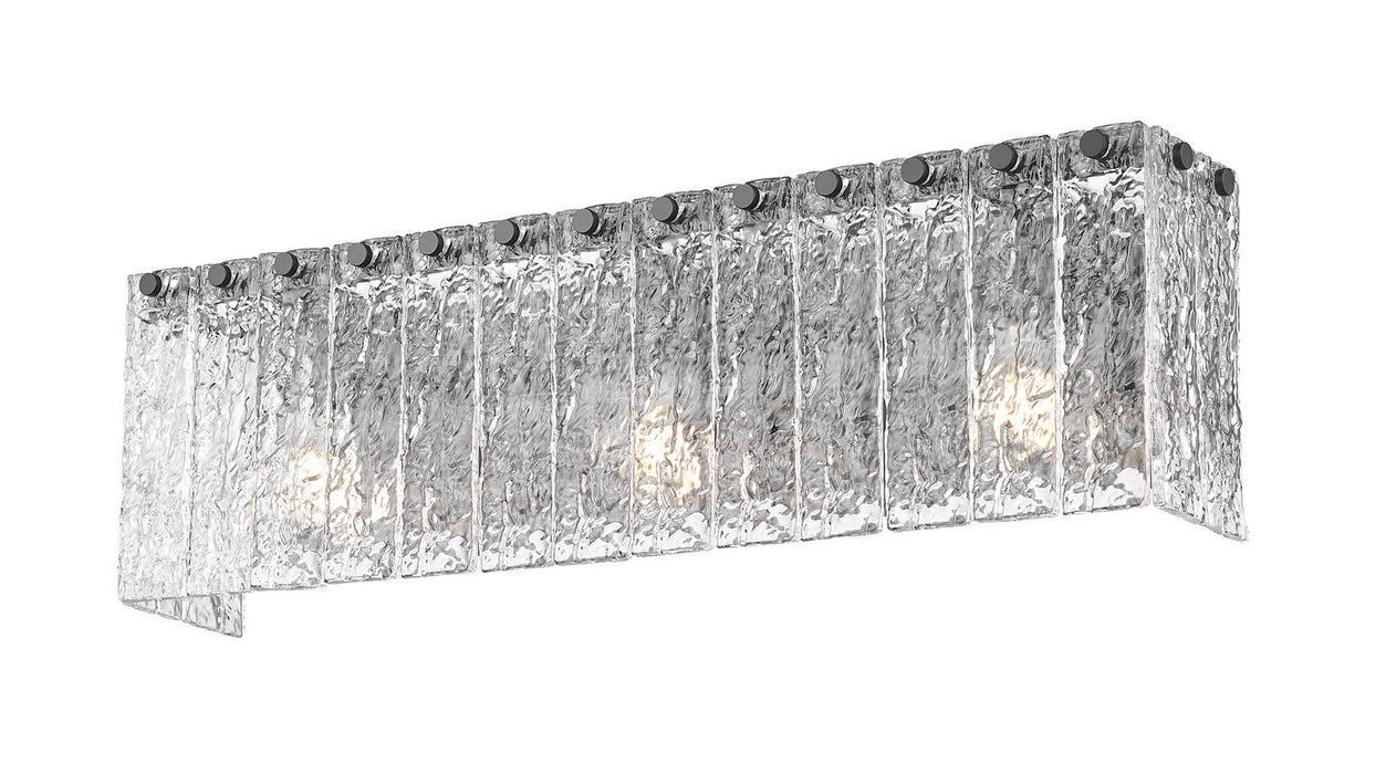 Z-Lite - 1943-3V-MB - Three Light Vanity - Glacier - Matte Black