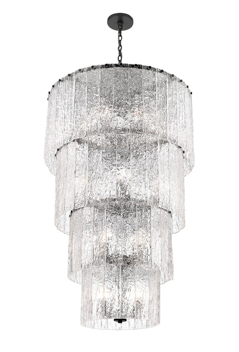 Z-Lite - 1943-48MB - 18 Light Chandelier - Glacier - Matte Black
