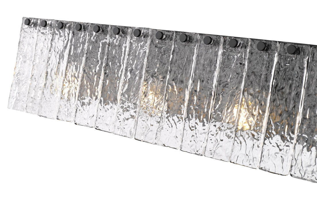 Z-Lite - 1943-4V-MB - Four Light Vanity - Glacier - Matte Black