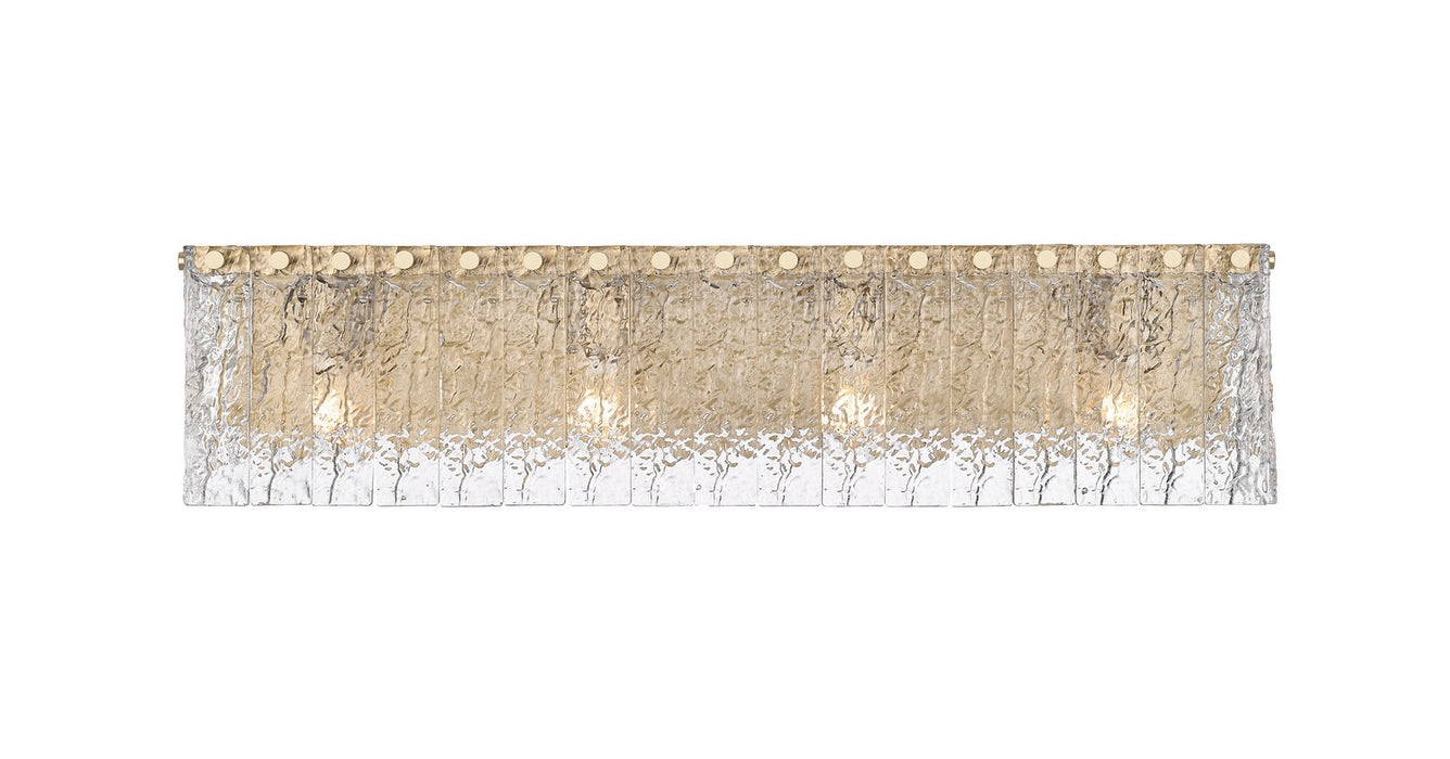 Z-Lite - 1943-4V-MGLD - Four Light Vanity - Glacier - Modern Gold