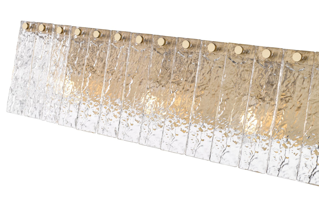 Z-Lite - 1943-4V-MGLD - Four Light Vanity - Glacier - Modern Gold