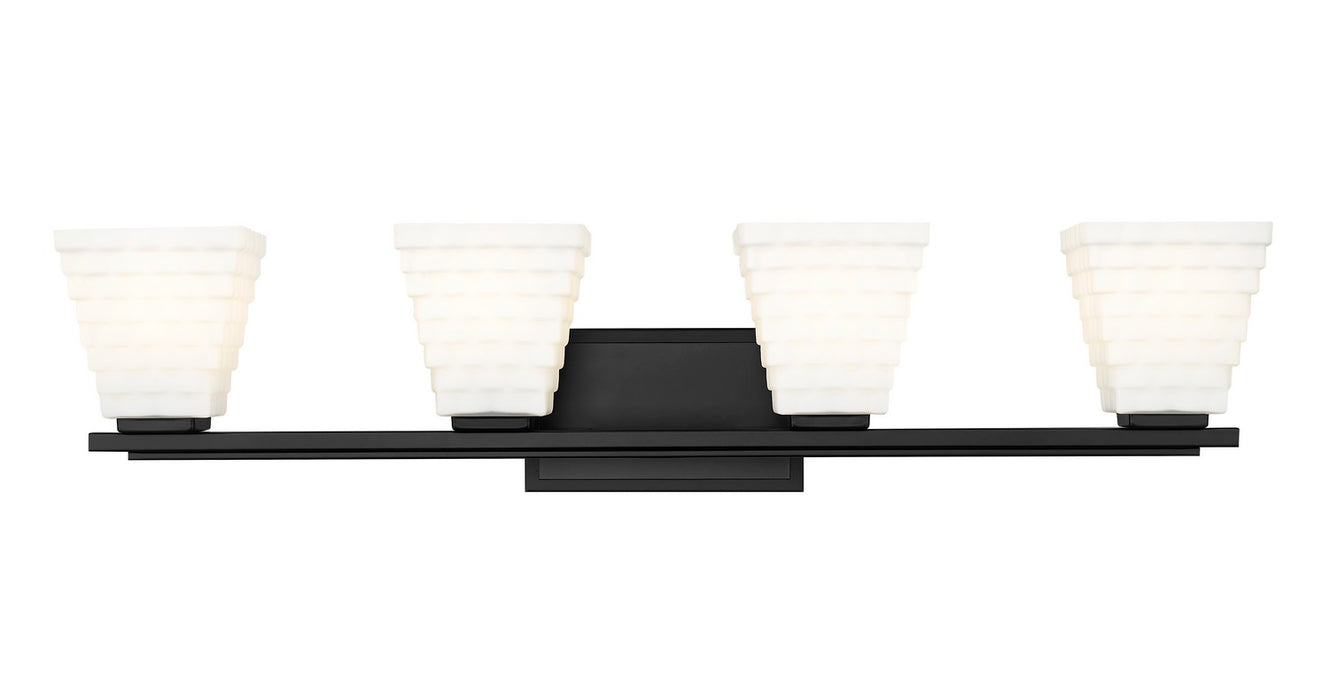 Z-Lite - 7514-4V-MB - Four Light Vanity - Annalise - Matte Black