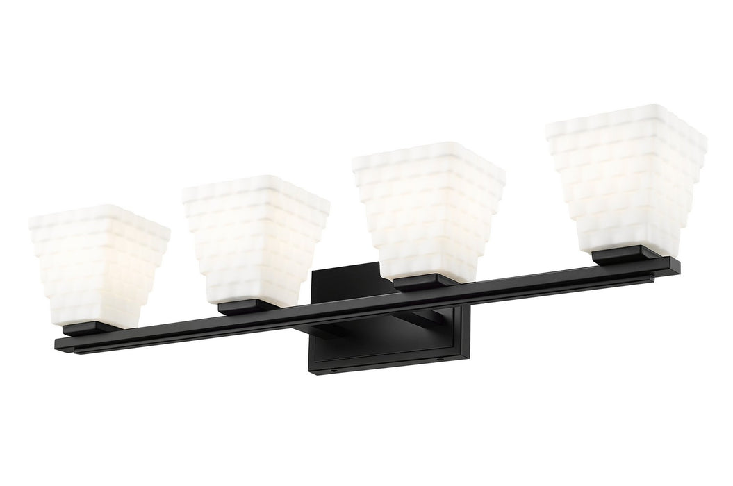 Z-Lite - 7514-4V-MB - Four Light Vanity - Annalise - Matte Black