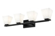 Z-Lite - 7514-4V-MB - Four Light Vanity - Annalise - Matte Black