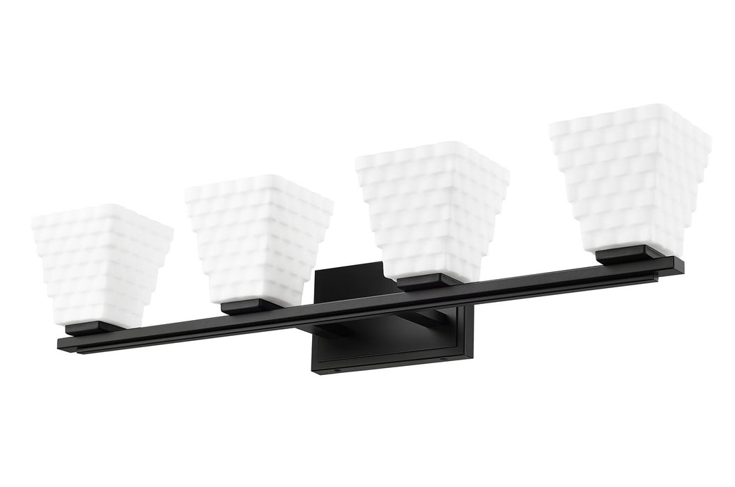 Z-Lite - 7514-4V-MB - Four Light Vanity - Annalise - Matte Black