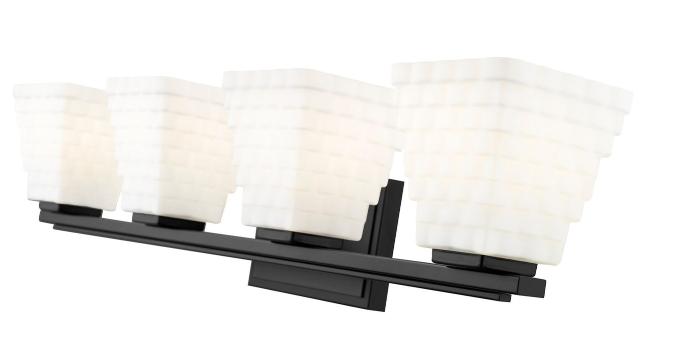 Z-Lite - 7514-4V-MB - Four Light Vanity - Annalise - Matte Black