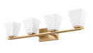 Z-Lite - 7514-4V-MGLD - Four Light Vanity - Annalise - Modern Gold
