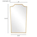 Uttermost - 08239 - Mirror - Demure - Antiqued Gold Leaf