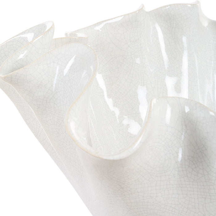 Uttermost - 18184 - Bowl - Ruffle Bloom - White Glaze