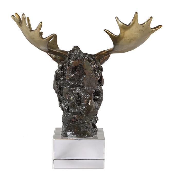 Uttermost - 18187 - Sculpture - Moose Bust - Bronze