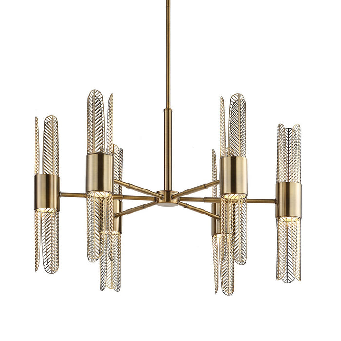 Uttermost - 21391 - LED Chandelier - Cret - Oxidized Brass