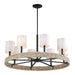 Uttermost - 21393 - Eight Light Chandelier - Faiyam - Dark Bronze