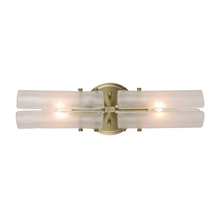 Uttermost - 22588 - Two Light Wall Sconce - Mistie - Antique Brass