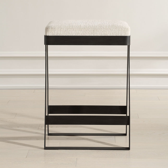 Uttermost - 23875 - Counter Stool - Hover - Aged Black